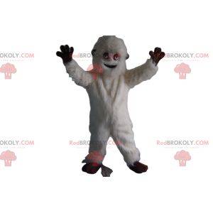 Mascotte witte Yeti. Wit Yeti-kostuum