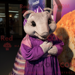 Lilla Armadillo maskot...