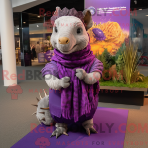 Lilla Armadillo maskot...