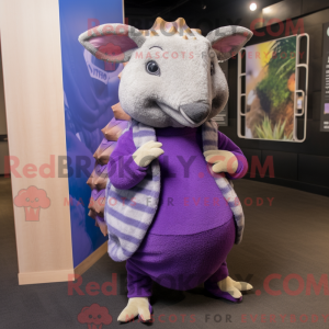 Lilla Armadillo maskot...