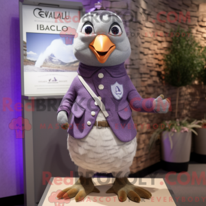 Lavendel Quail Maskot Drakt...
