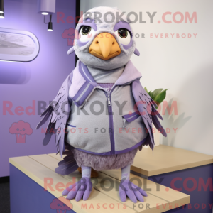 Lavendel Quail Maskot Drakt...