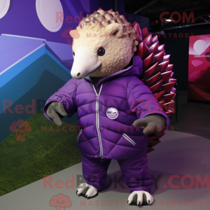 Lilla Pangolin maskot...