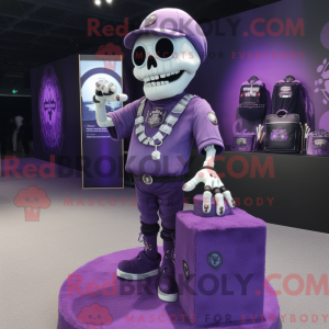Disfraz de mascota Purple...