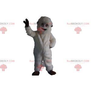 Mascotte witte Yeti. Wit Yeti-kostuum