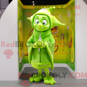 Postava maskota Lime Green...