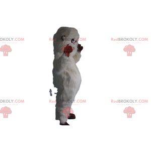 Mascot White Yeti. Hvit Yeti-kostyme
