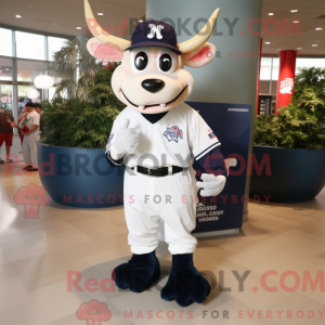 Navy Zebu maskot kostume...