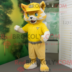 Lemon Yellow Lynx mascot...