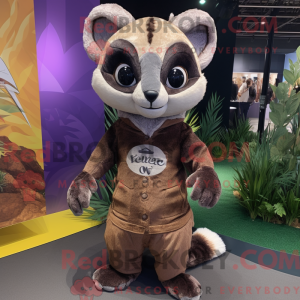 Civet maskot kostume...