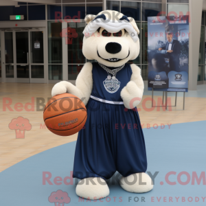 Navy Basketball Ball maskot...