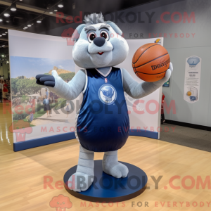 Navy Basketball Ball maskot...