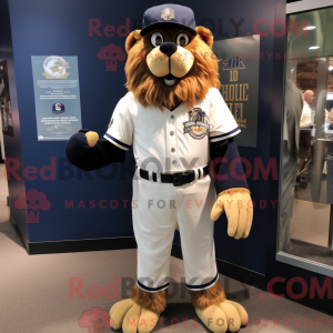 Navy Lion-mascottekostuum...