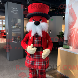 Rød sækkepibe maskot...