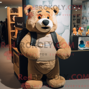 Tan Bear-maskotdraktfigur...