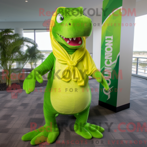 Limegrøn Iguanodon...