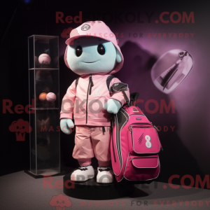Pink Golf Bag maskot...
