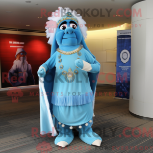 Postava maskota Sky Blue...