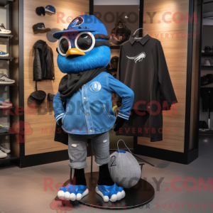 Black Blue Jay maskot...