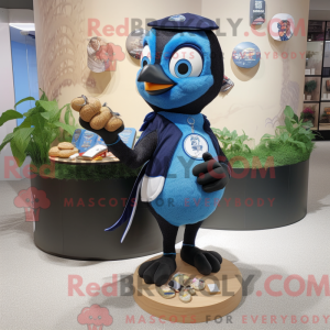 Black Blue Jay mascot...