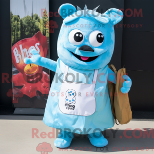 Postava maskota Sky Blue...