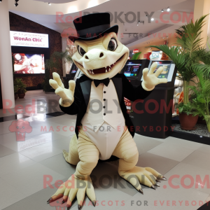 Tan Dragon mascottekostuum...