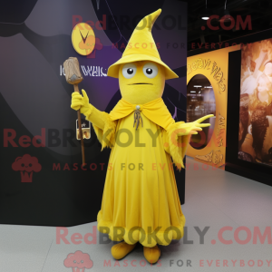 Gul heks maskot kostume...