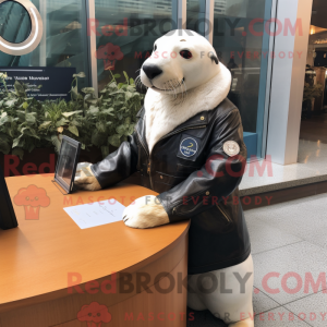 White Sea Lion mascot...