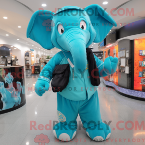 Turkis elefant maskot...