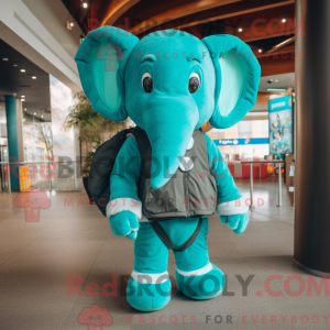 Turkis elefant maskot...