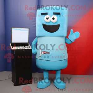 Postava maskota Sky Blue...