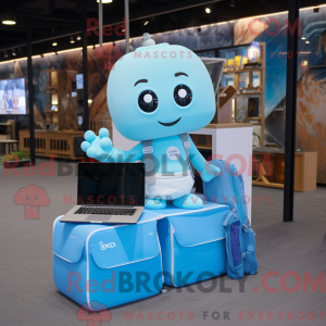 Postava maskota Sky Blue...