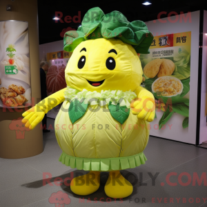 Lemon Yellow Cabbage mascot...