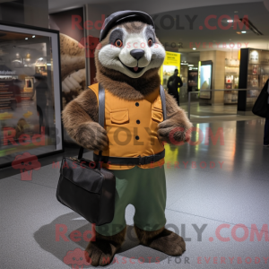 Marmot mascot costume...