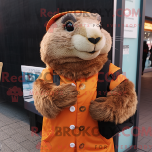 Marmot-maskotdraktfigur...