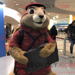 Marmot mascot costume...
