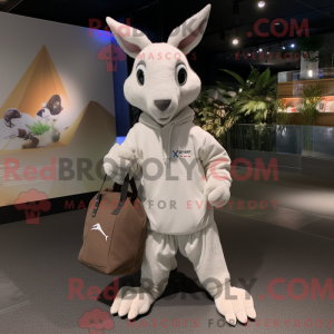 White Kangaroo mascot...
