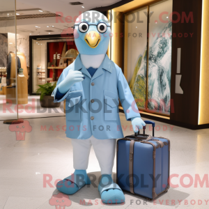 Himmelblå Albatross maskot...