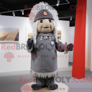Gray Chief mascot costume...
