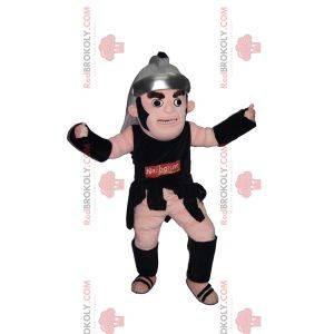 Romeinse krijger mascotte met zijn helm