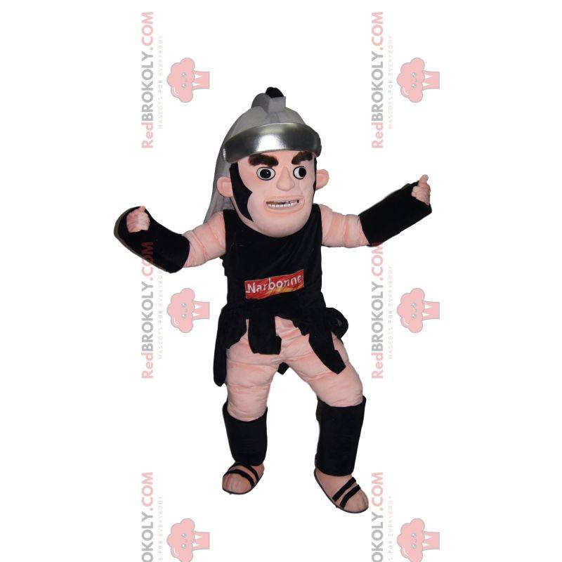 Roman warrior mascot with his helmet Roman warrior mascot with his helmet