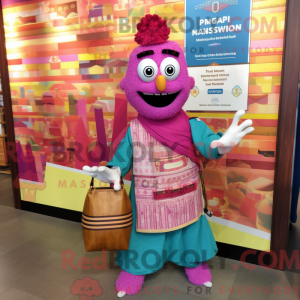 Disfraz de mascota Magenta...