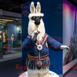 Marine Lama-mascottekostuum...