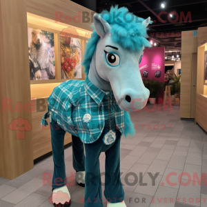 Turkis Mare maskot kostume...