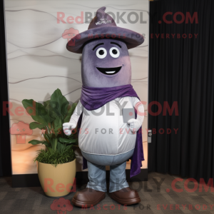 Sølv aubergine maskot...