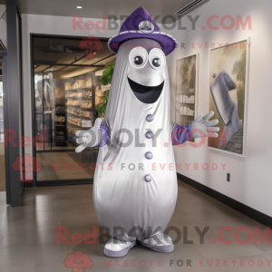 Sølv aubergine maskot...