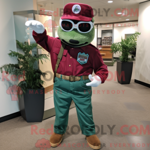 Maroon Green Beret maskot...