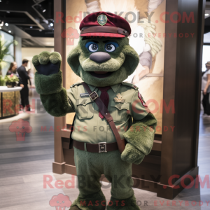 Maroon Green Beret...