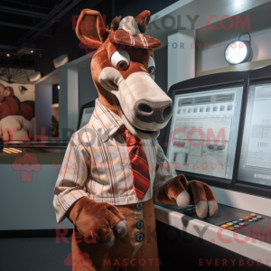 Rust Okapi-maskotdraktfigur...