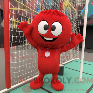 Rød Voleibol Nett máscara...